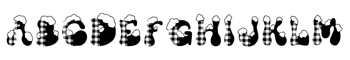 GROOVY PLAID Font UPPERCASE