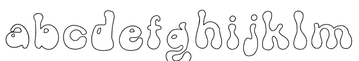 GROOVY THINK PINK DOODLE Font LOWERCASE
