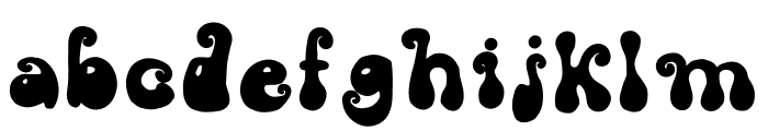 GROOVY TURN ON Font LOWERCASE