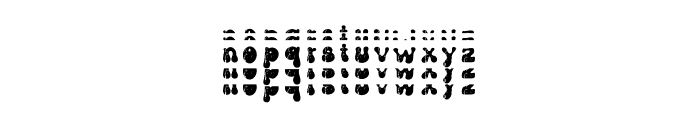 GROOVYGRUNGE STACKED Font LOWERCASE