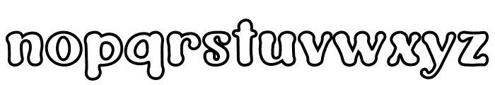 GROOVYHEART Outline Font LOWERCASE