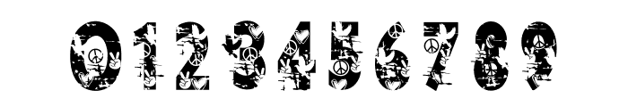 GRUNGE PEACE DAY Font OTHER CHARS