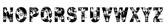 GRUNGE PEACE DAY Font UPPERCASE