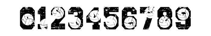 GRUNGE VOLLEYBALL Font OTHER CHARS