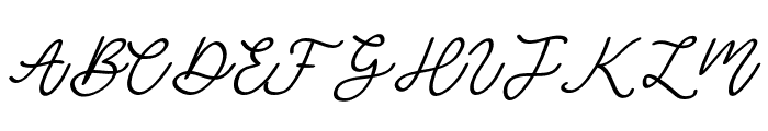 Gabouray-Regular Font UPPERCASE