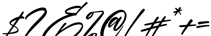 Gabriel Italic Font OTHER CHARS