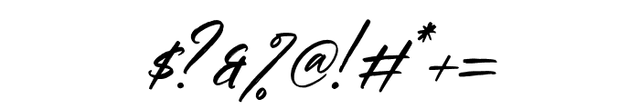 Gabriela Ragile Italic Font OTHER CHARS