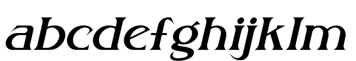 Gabriela Spark Italic Font LOWERCASE