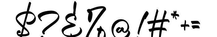Gabrielly Script 2 Font OTHER CHARS