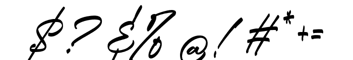 Gabrielly Script 3 Font OTHER CHARS