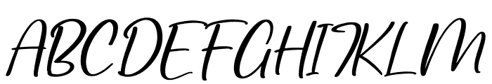 Gabryla Italic Font UPPERCASE