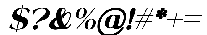 Gabton Malgora Italic Font OTHER CHARS