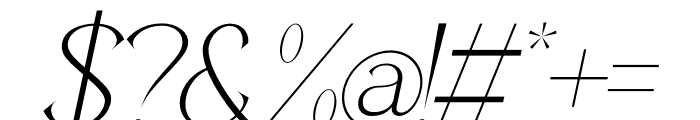 Gaginka Italic Font OTHER CHARS