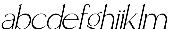 Gaginka Italic Font LOWERCASE