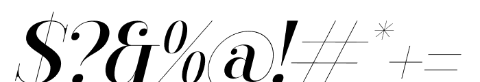 Gagisra Rigade Italic Font OTHER CHARS