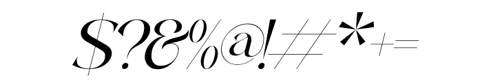 Gagkline Italic Font OTHER CHARS