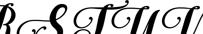 Gahista Italic Regular Font UPPERCASE