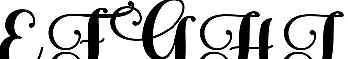 Gahista-Regular Font UPPERCASE