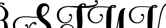 Gahista-Regular Font UPPERCASE