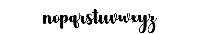Gahista Font LOWERCASE