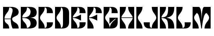 Gaincero-Regular Font UPPERCASE