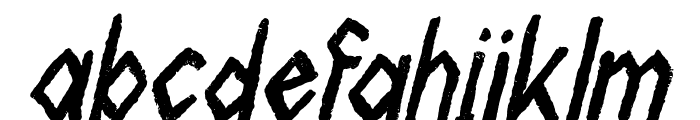 Galacthic Italic Font LOWERCASE