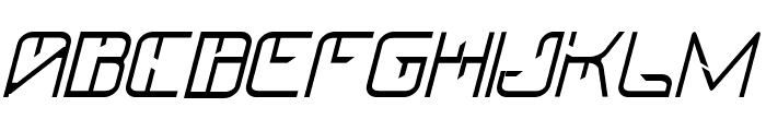 GalacticForce Thin Italic Font UPPERCASE