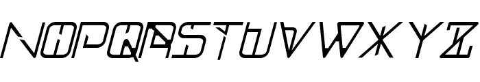 GalacticForce Thin Italic Font UPPERCASE