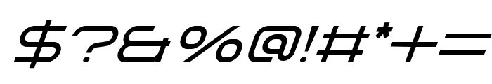 Galactus Medium Italic Font OTHER CHARS
