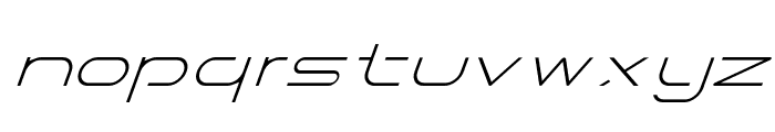 Galactus-ThinItalic Font LOWERCASE
