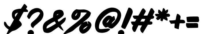 Galaxion Italic Font OTHER CHARS
