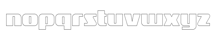 Galaxus Outlines Font LOWERCASE