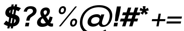 Gale extra-bold-italic Font OTHER CHARS