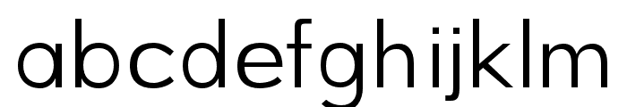 Gale light Font LOWERCASE