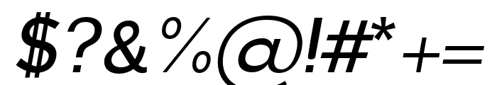 Gale regular-italic Font OTHER CHARS