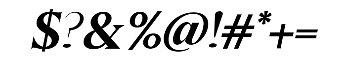 Galens Bold Italic Font OTHER CHARS
