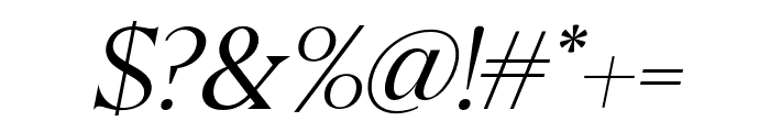 Galens Light Italic Font OTHER CHARS