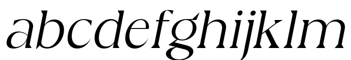 Galens Light Italic Font LOWERCASE