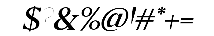 Galens Medium Italic Font OTHER CHARS