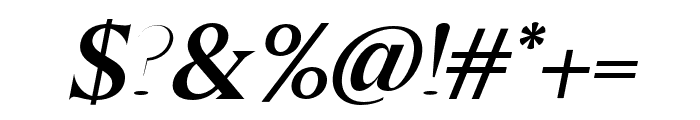 Galens Semi Bold Italic Font OTHER CHARS