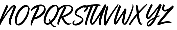Galery handwriting Font UPPERCASE