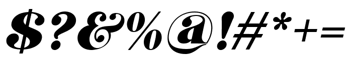 Galgani Italic Font OTHER CHARS