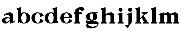 Galgey Extra Bold Font LOWERCASE