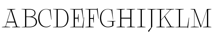 Galgey Extra Light Font UPPERCASE