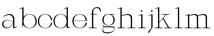 Galgey Extra Light Font LOWERCASE