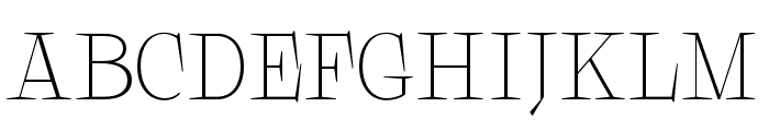 Galgey-ExtraLight Font UPPERCASE