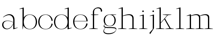 Galgey-ExtraLight Font LOWERCASE