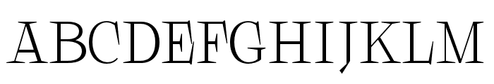 Galgey-Light Font UPPERCASE