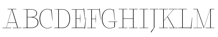 Galgey-Thin Font UPPERCASE