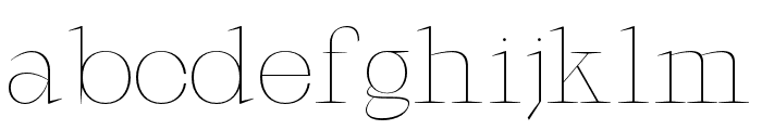 Galgey-Thin Font LOWERCASE